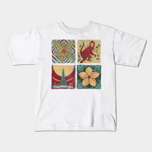 Bali Tile Arts Kids T-Shirt